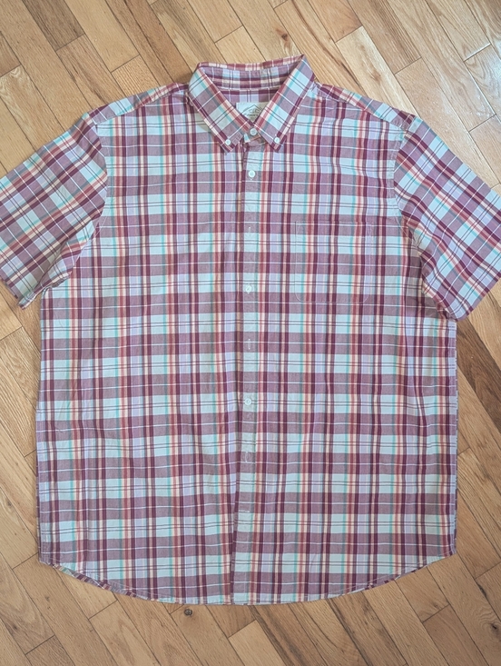 St. John's Bay Other - NWOT Mens Tall St Johns Bay Plaid Short Sleeve Shirt Size 2XLT